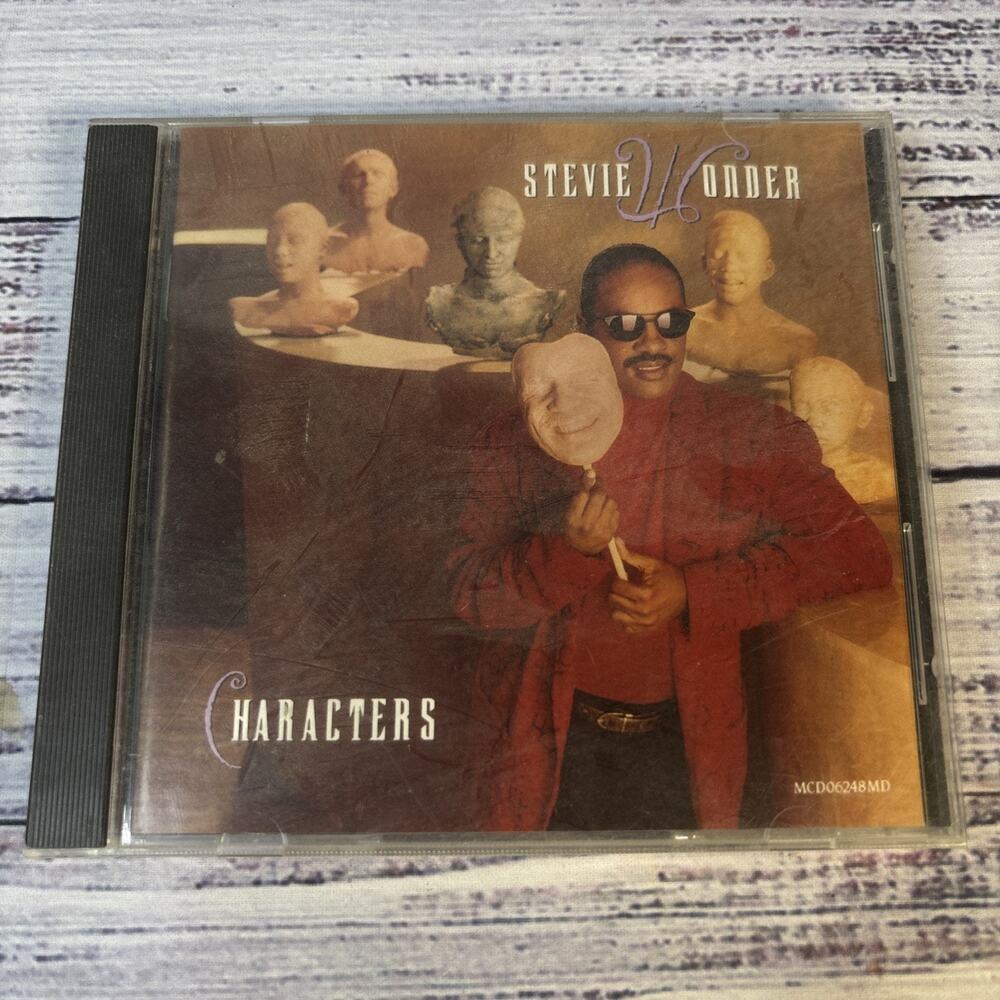 Stevie Wonder Characters CD 1987 Motown Michael Jackson Skeletons R&B Soul
